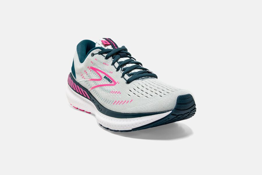 Brooks Glycerin Gts 19 Road Loopschoenen Dames - Wit/Roze - 267904GMH